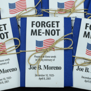 Patriotic Memorial Forget-Me-Not Seed Packets