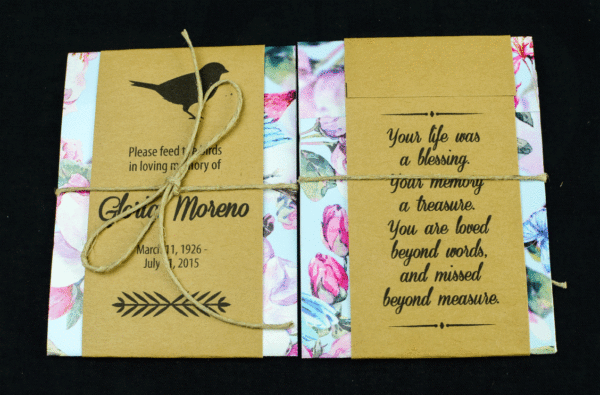 Memorial Bird Seed Packets