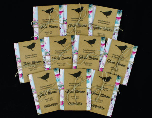 Memorial Bird Seed Packets
