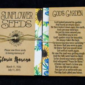 Sunflower Memorial Seed Packets