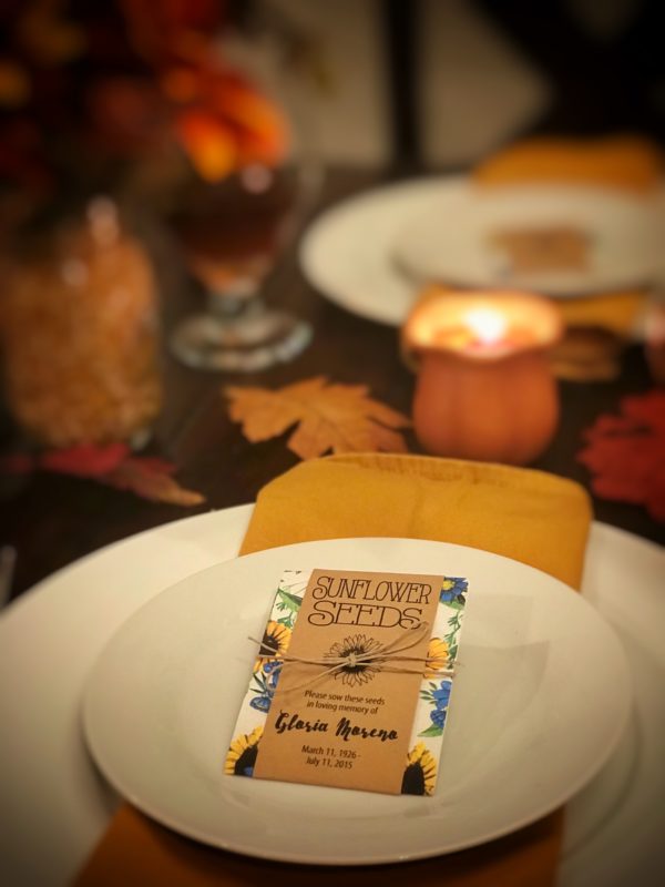 Thanksgiving Table Setting by Gloria's Garden